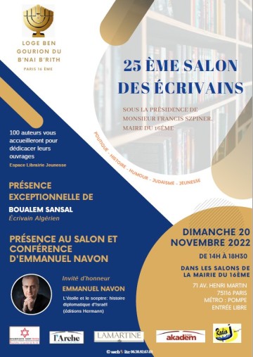 Lior &eacute;ditions au Salon des &eacute;crivains du B'nai B'rith